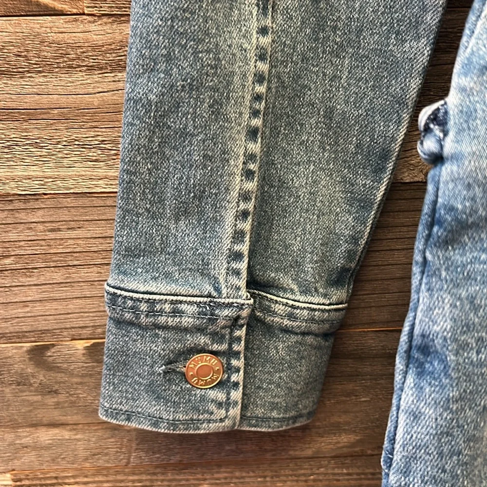 Show Me Your MuMu Outlaw Denim Dress in Tide Size XS NWT - Picture 11 of 14